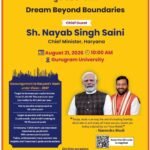 Gen H-Dream : गुरुग्राम में ‘युवा उद्यमी चौपाल’ का आयोजन कल, सीएम नायब सैनी करेंगे ‘युवा उद्यमिता यात्रा’ की शुरुआत